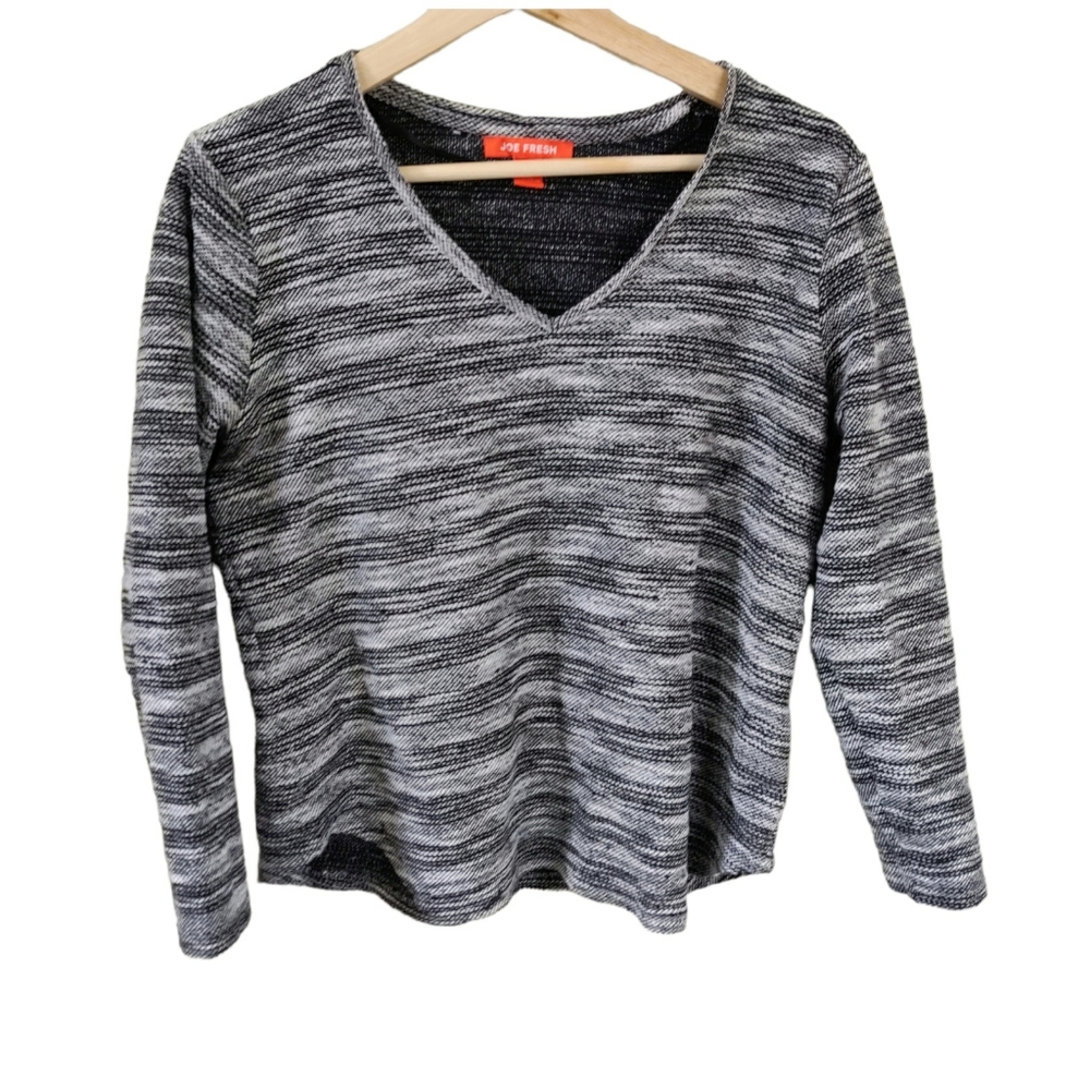 Joe Fresh Woven Long-Sleeve Sweater Top Medium - Picture 1 of 9